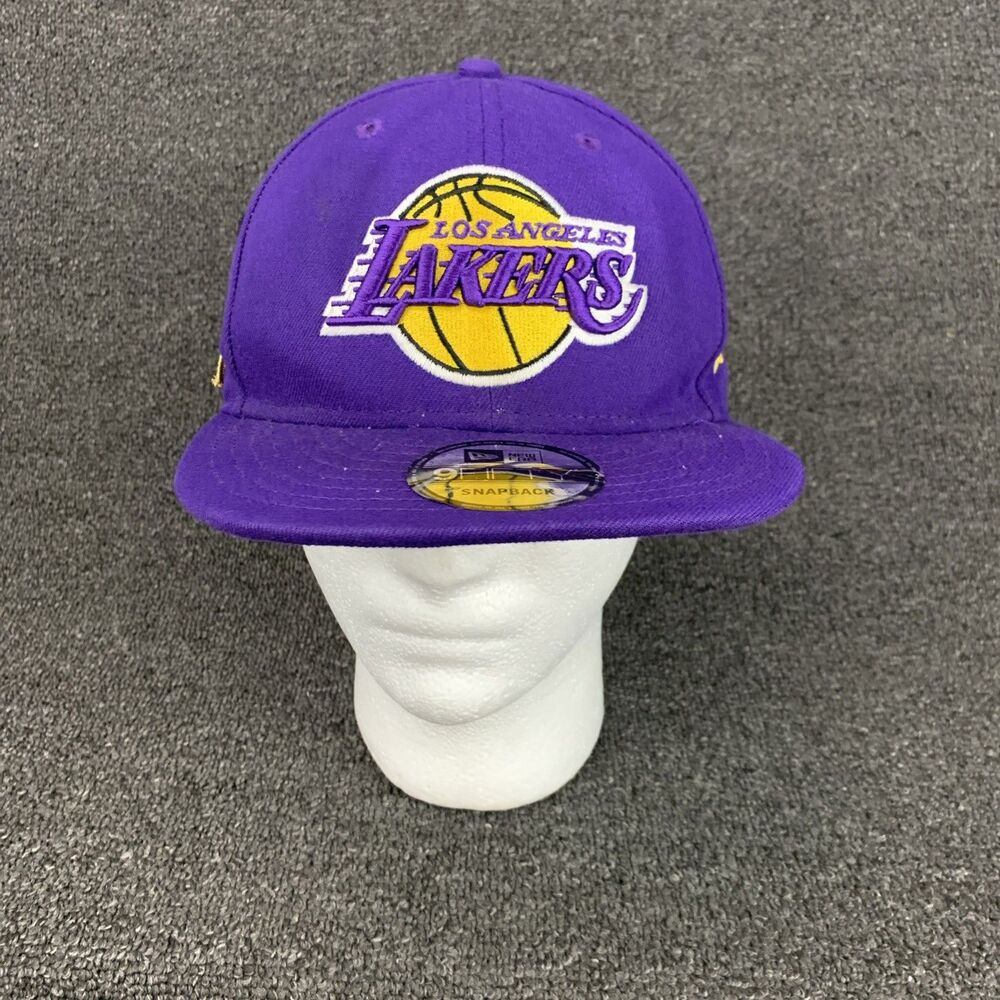 Los Angeles Lakers Hat Cap Snap Back Purple New Era 9Fifty Basketball NBA Mens